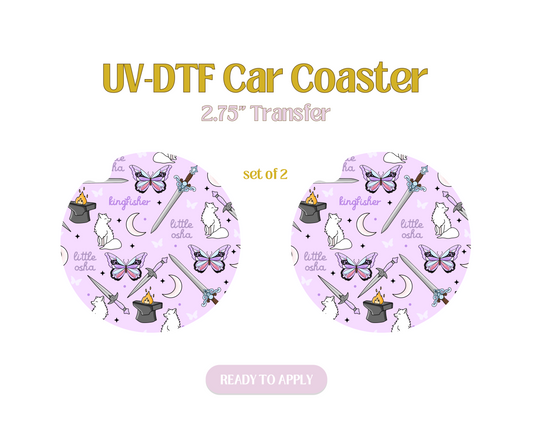 Quick Silver UV-DTF Car Coaster