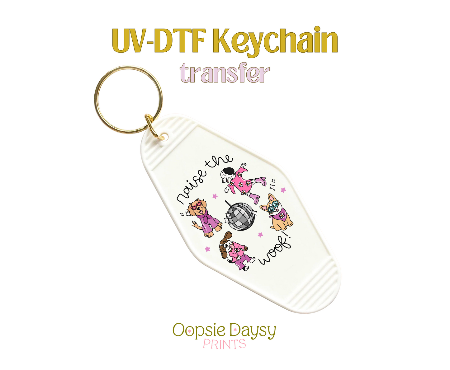 Raise the Roof UV-DTF Keychain