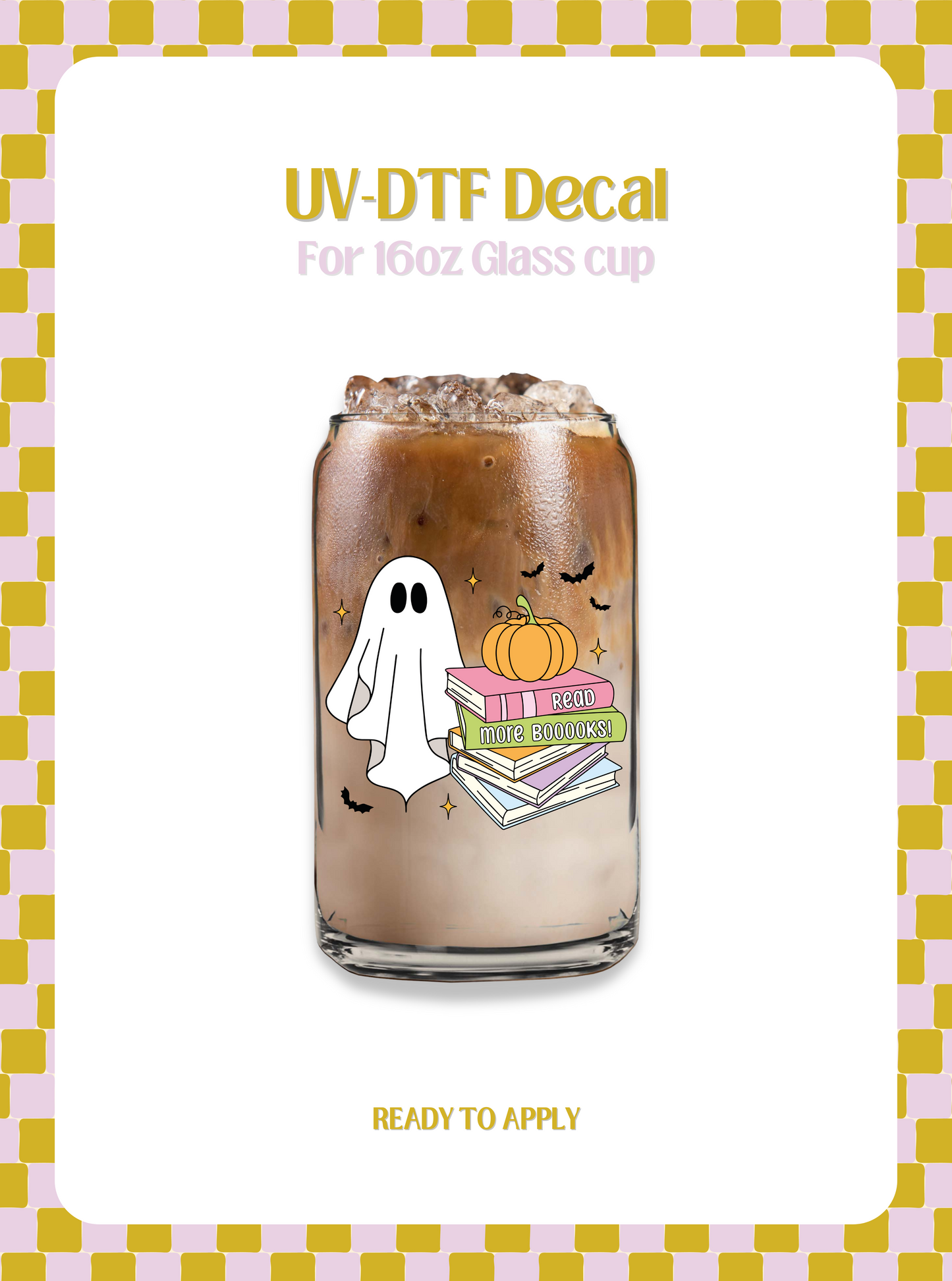 Read more books ghostie UV-DTF Decal