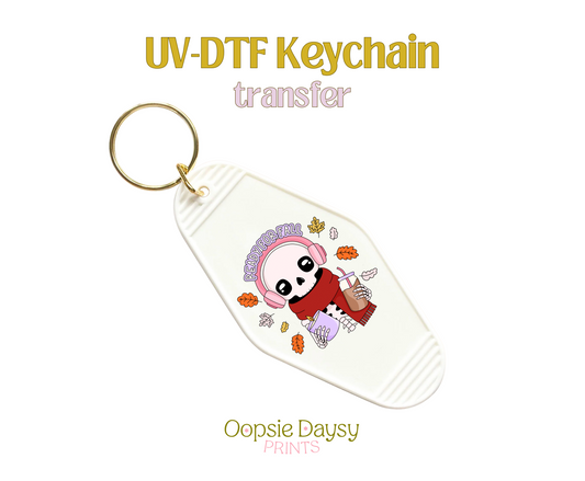 Ready for Fall UV-DTF Keychain