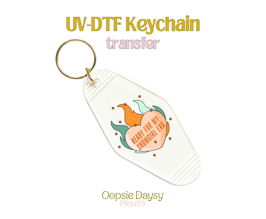 Ready for my Showgirl era UV-DTF Keychain