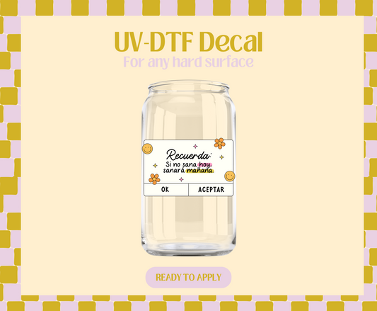 Recuerda UV-DTF Decal