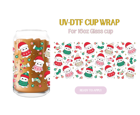 Red.Green Xmas Ghost UV-DTF Wrap