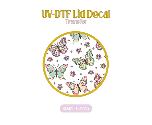 Take a Deep Breath Butterfly UV-DTF Lid Decal