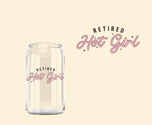 Retired Hot Girl UV-DTF Decal