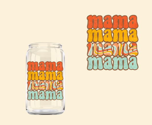 Retro Mama Mama Mama  UV-DTF Decal