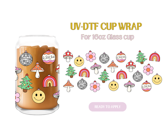 Retro Ornaments UV-DTF Wrap