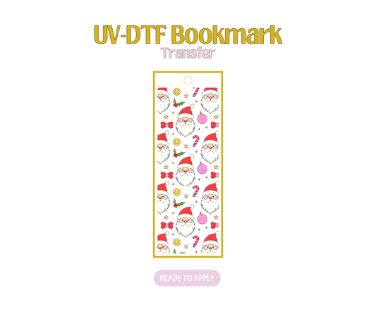 Retro Santa UV-DTF Bookmark