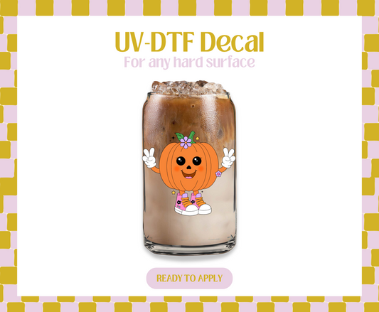 Retro Spooky Pumpkin UV-DTF Decal