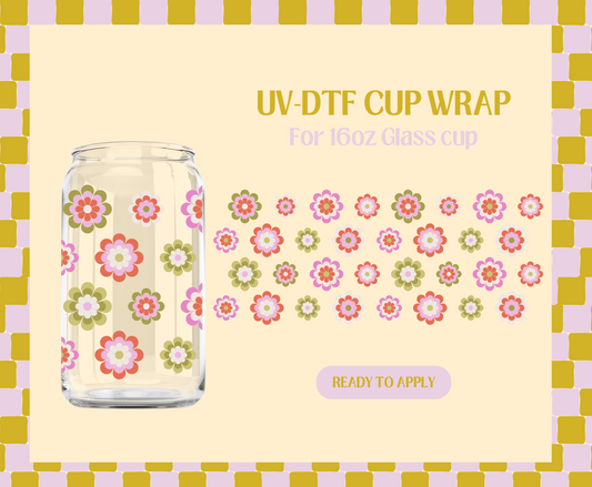 Retro Spring Flower UV-DTF Wrap