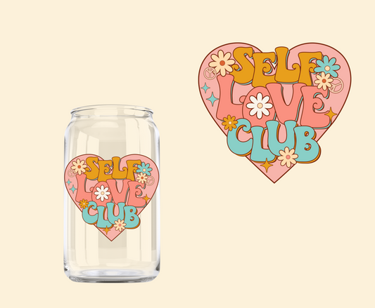 Retro floral self love UV-DTF Decal