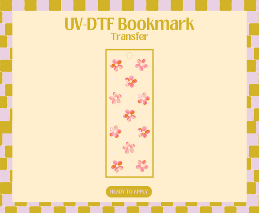 Retro spring wave UV-DTF Bookmark