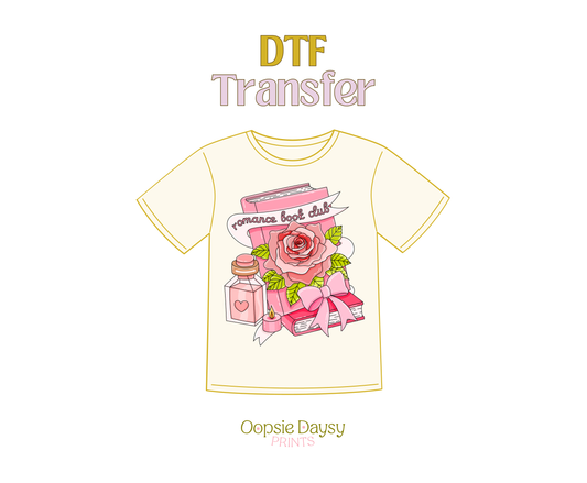 Romance Book Club DTF Transfer