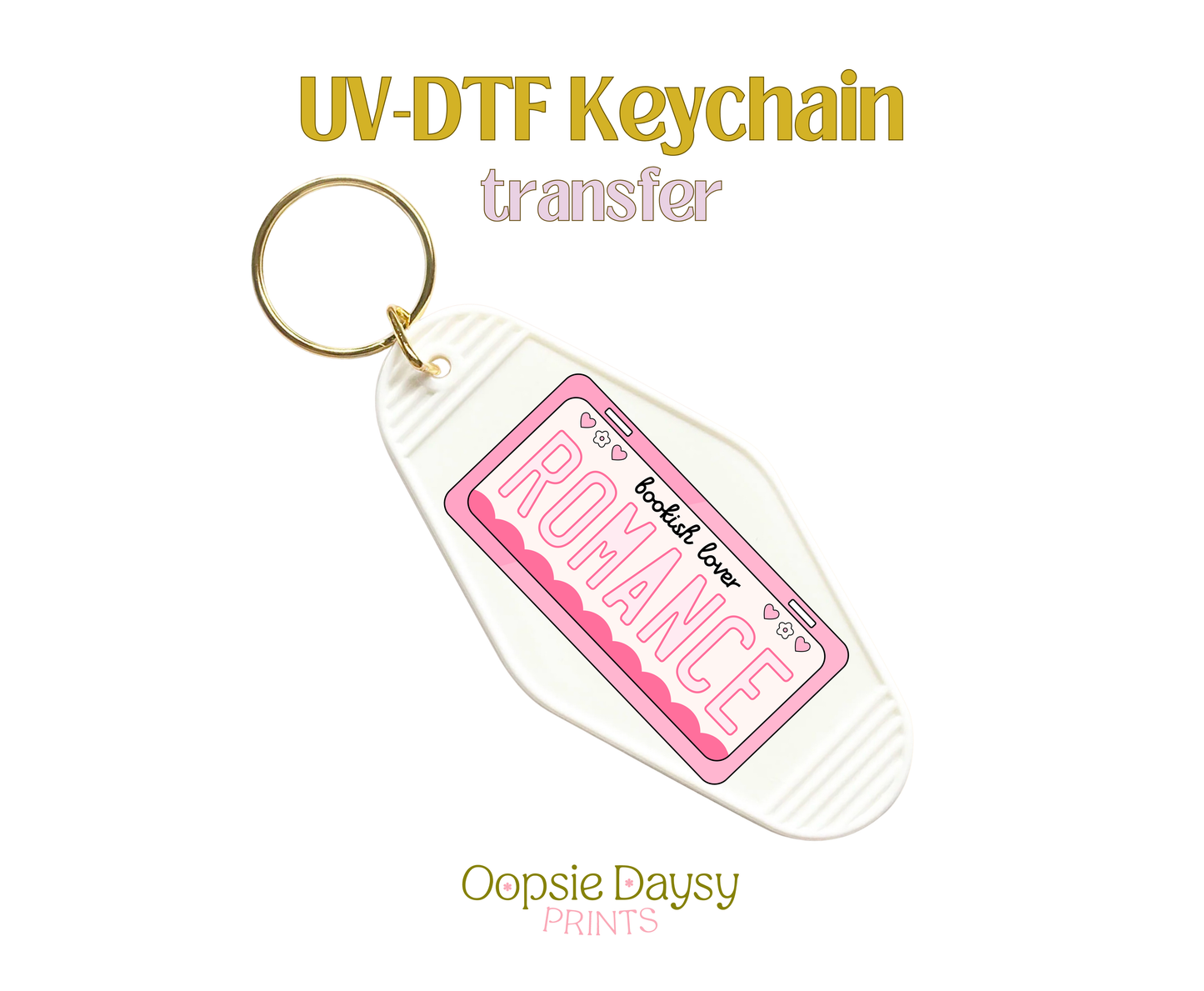 Romance Plate  UV-DTF Keychain