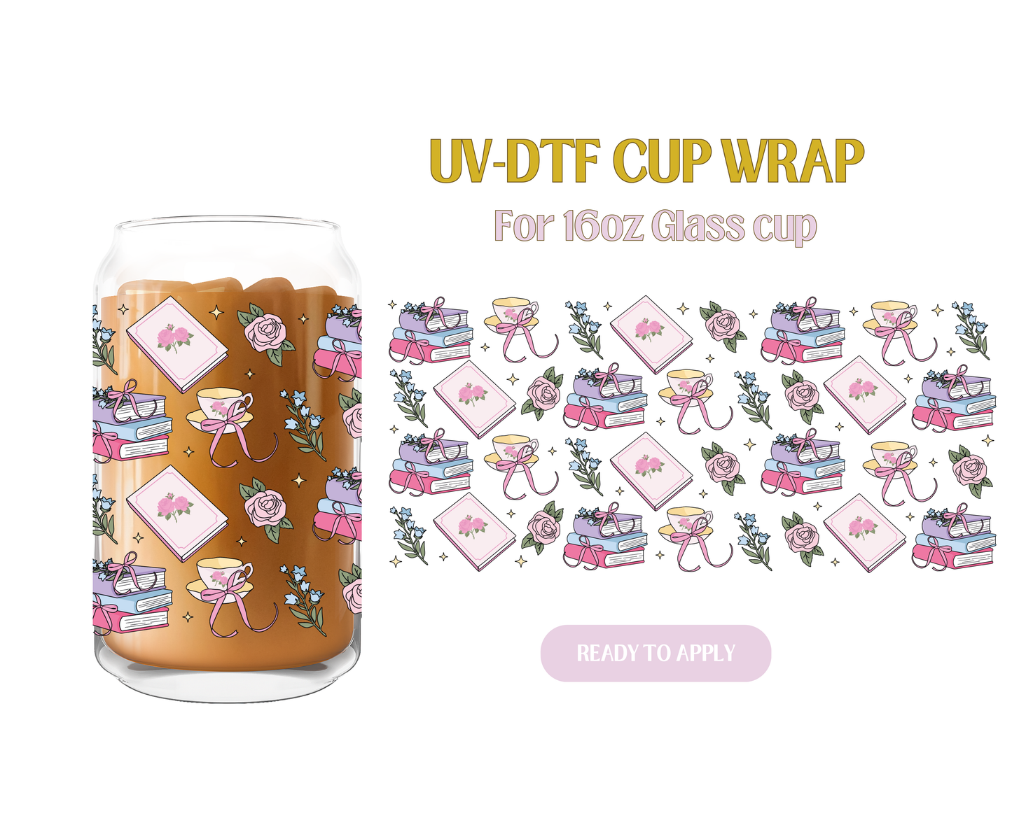 Romance Reader UV-DTF Wrap