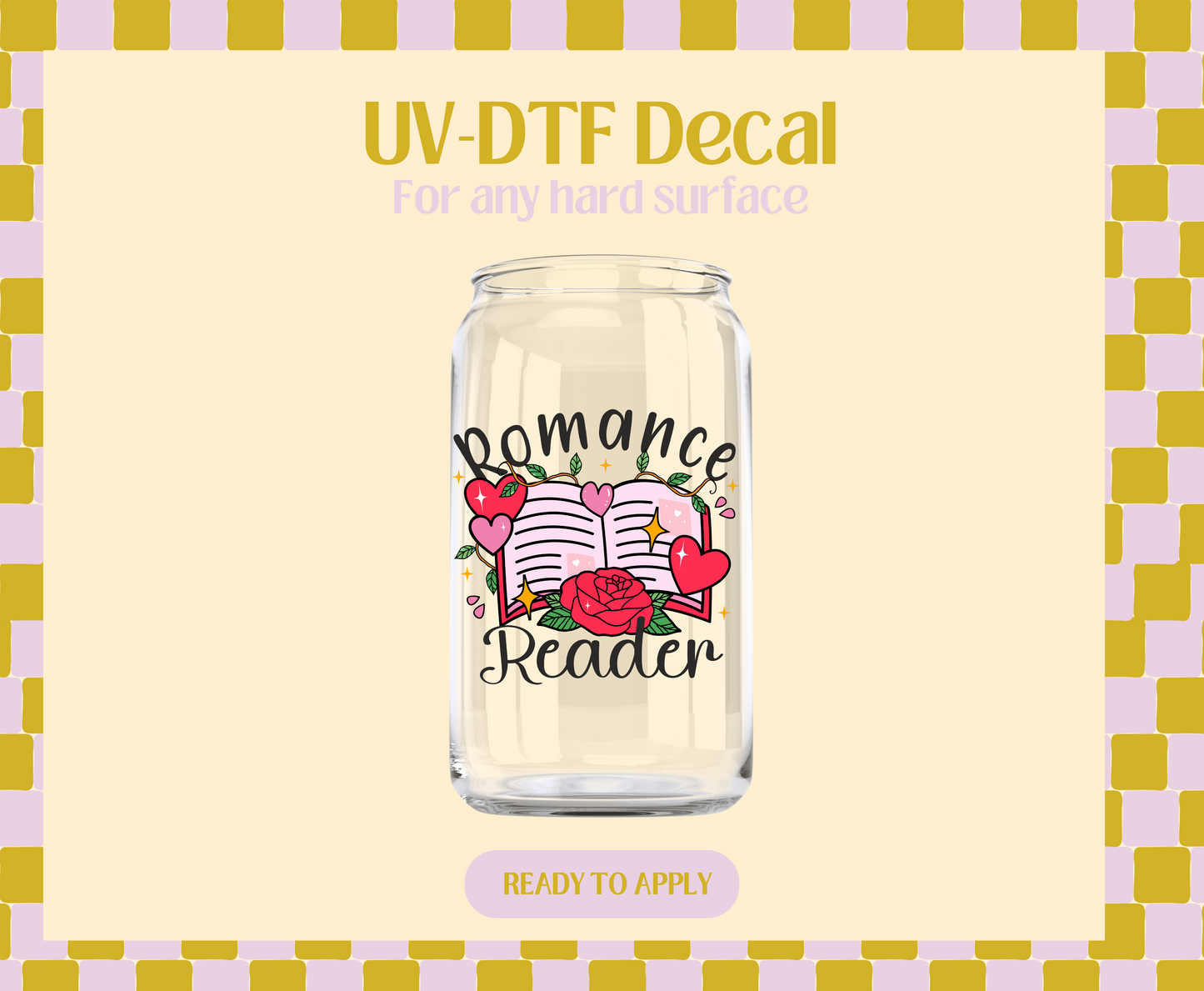 Romance Reader UV-DTF Decal