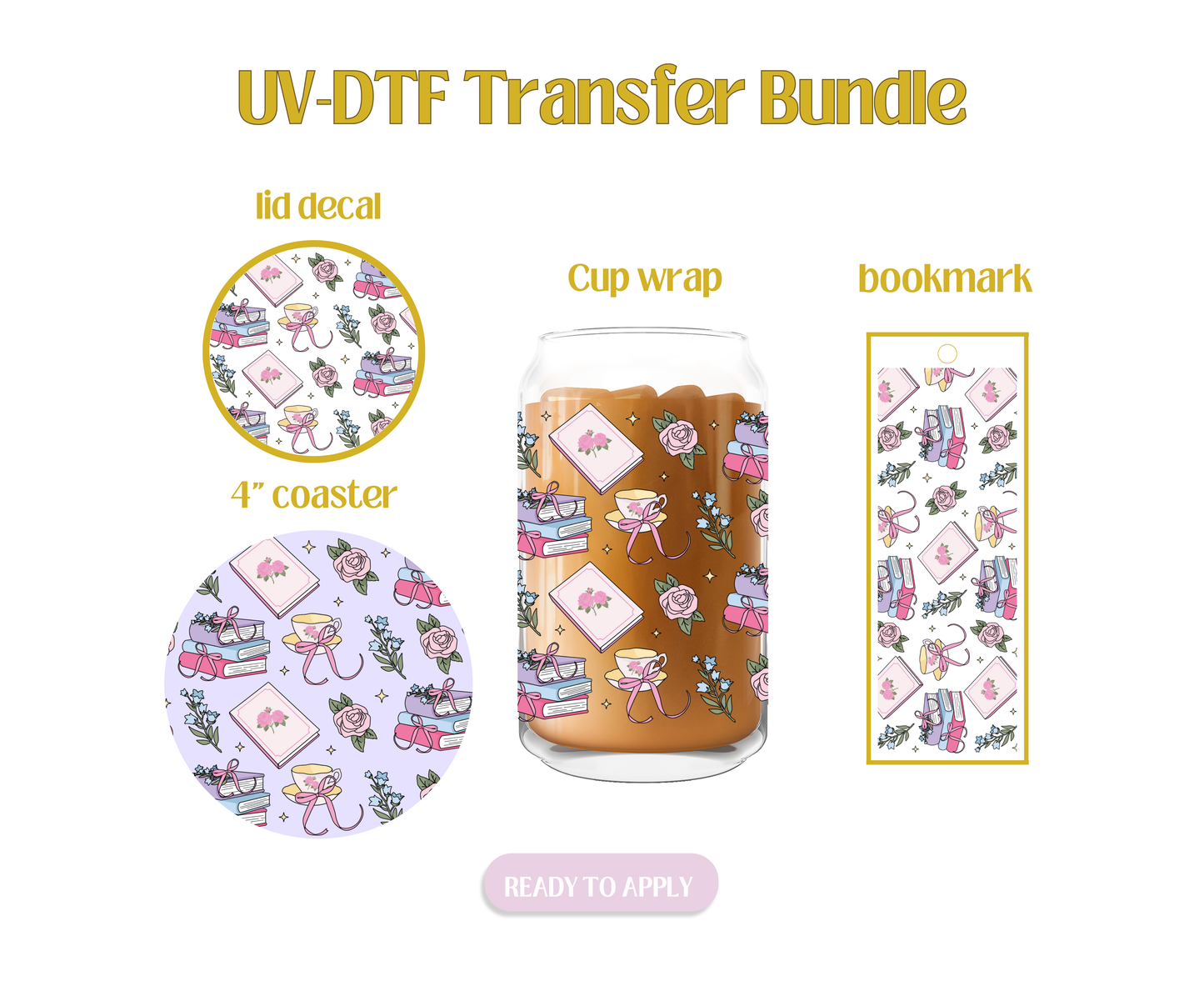 Romantasy Reader UV-DTF Transfer Bundle