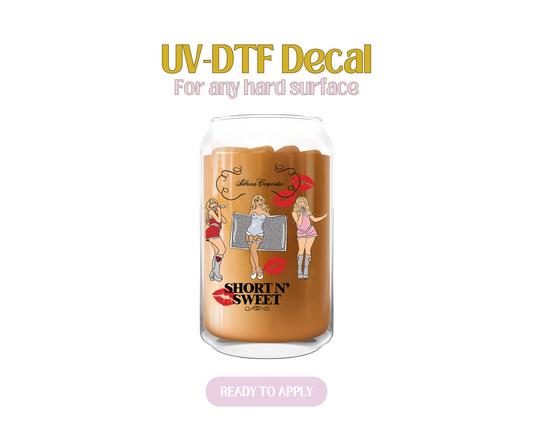 Sabrina Short N Sweet UV-DTF Decal