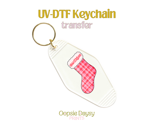 Sagittarius Stocking UV-DTF Keychain