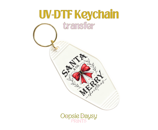 Santa & Co. Christmas UV-DTF Keychain