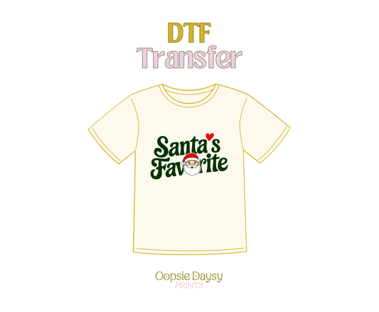 Santa's Fav DTF Transfer