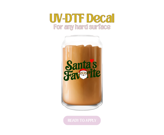 Santa's Fav UV-DTF Decal