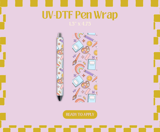 School UV-DTF Pen Wraps