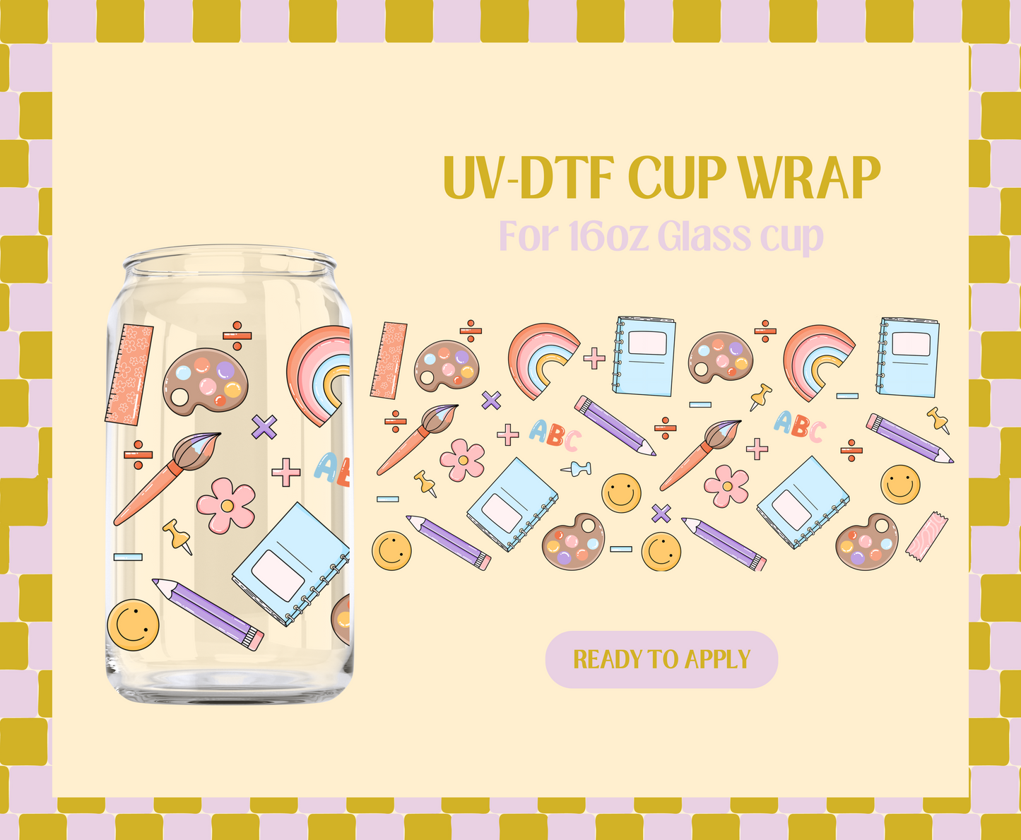 School UV-DTF Wrap