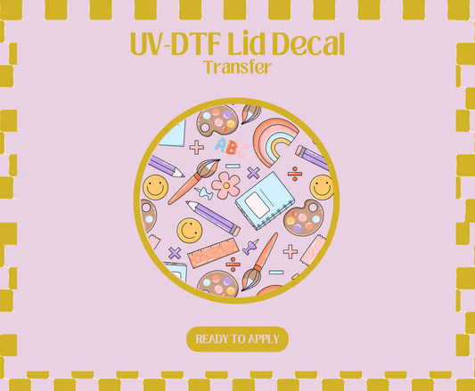 School UV-DTF Lid Decal