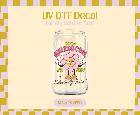 Selectively Social UV-DTF Decal