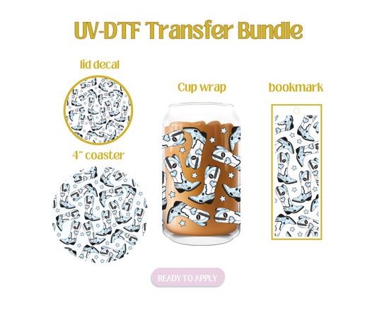 Short n Sweet Blue UV-DTF Transfer Bundle