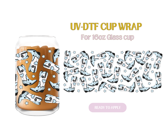 Short n Sweet Blue UV-DTF Wrap