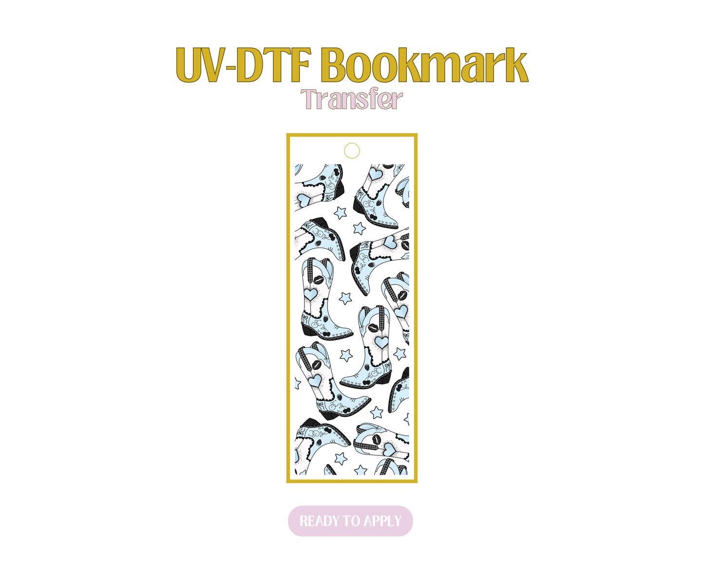 Short n Sweet Blue UV-DTF Bookmark