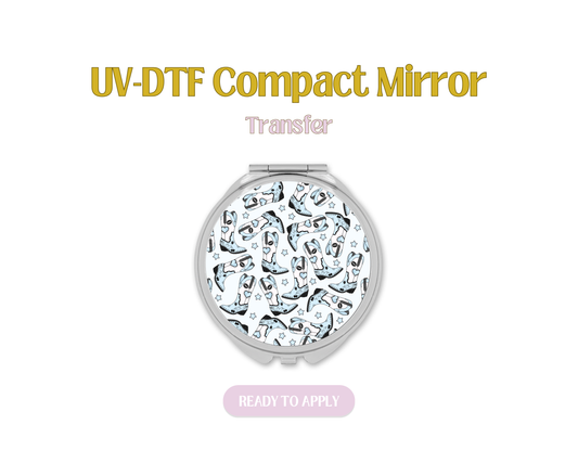 Short n Sweet Blue UV-DTF Compact Mirror