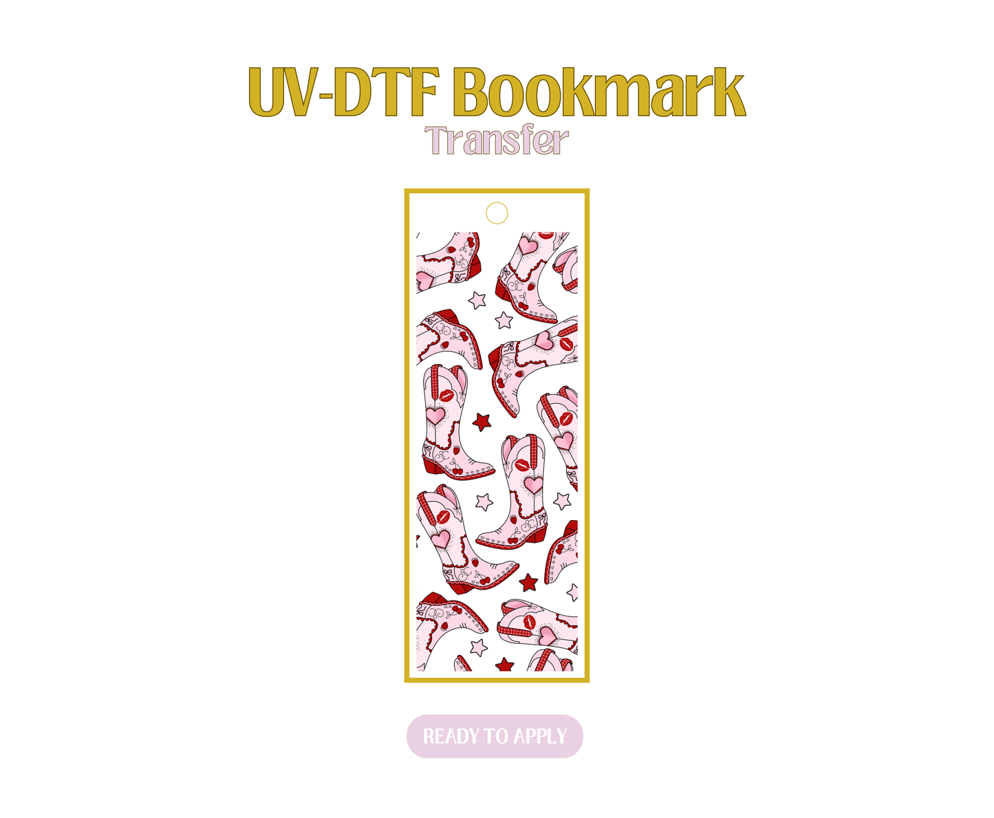 Short n Sweet Pink UV-DTF Bookmark