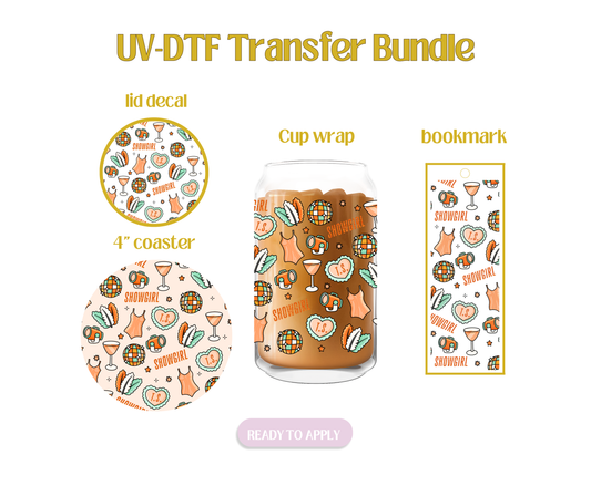 Showgirl Light Orange UV-DTF Transfer Bundle