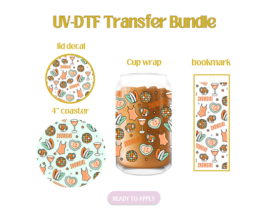 Showgirl Blue UV-DTF Transfer Bundle