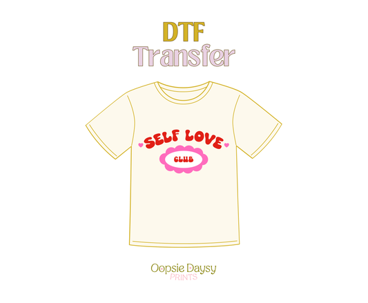 Simple Self Love Club DTF Transfer