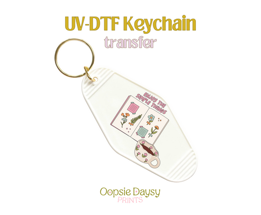 Simple Things Scrap book UV-DTF Keychain