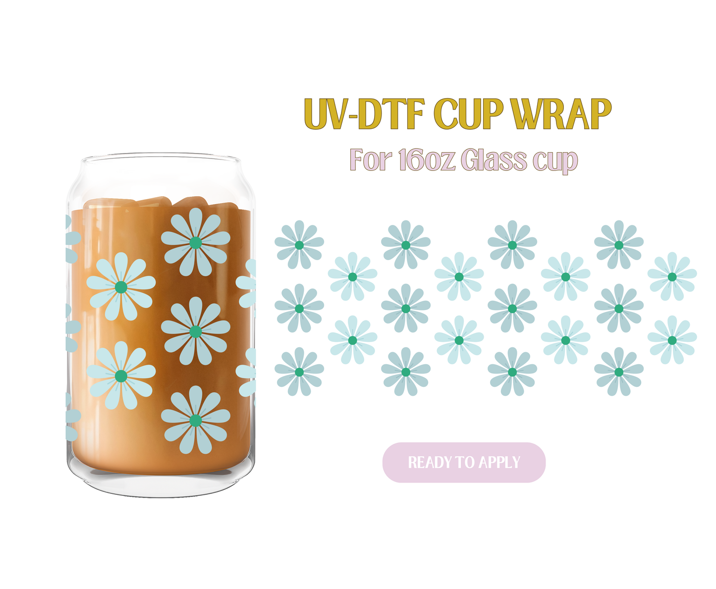 Sky Daisies UV-DTF Wrap