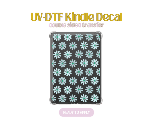 Sky Daisies UV-DTF Kindle Decals
