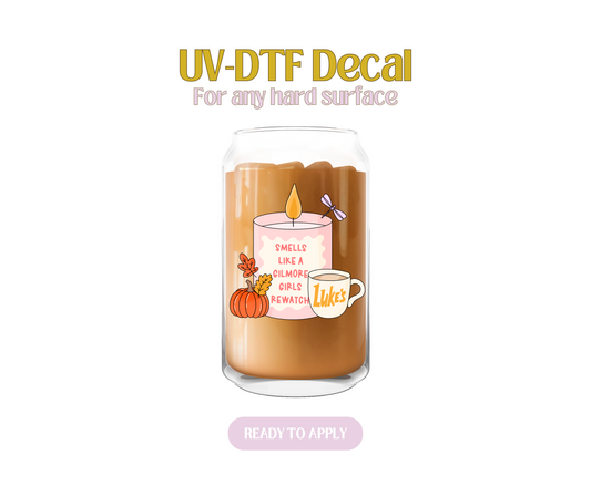 Smells like Gilmore Girls Rewatch UV-DTF Decal