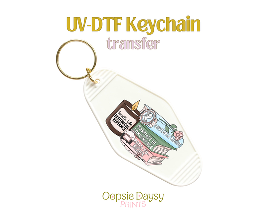 Smells like Historical Romance UV-DTF Keychain
