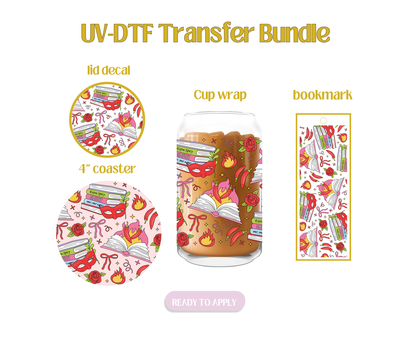 Smut Reader UV-DTF Transfer Bundle