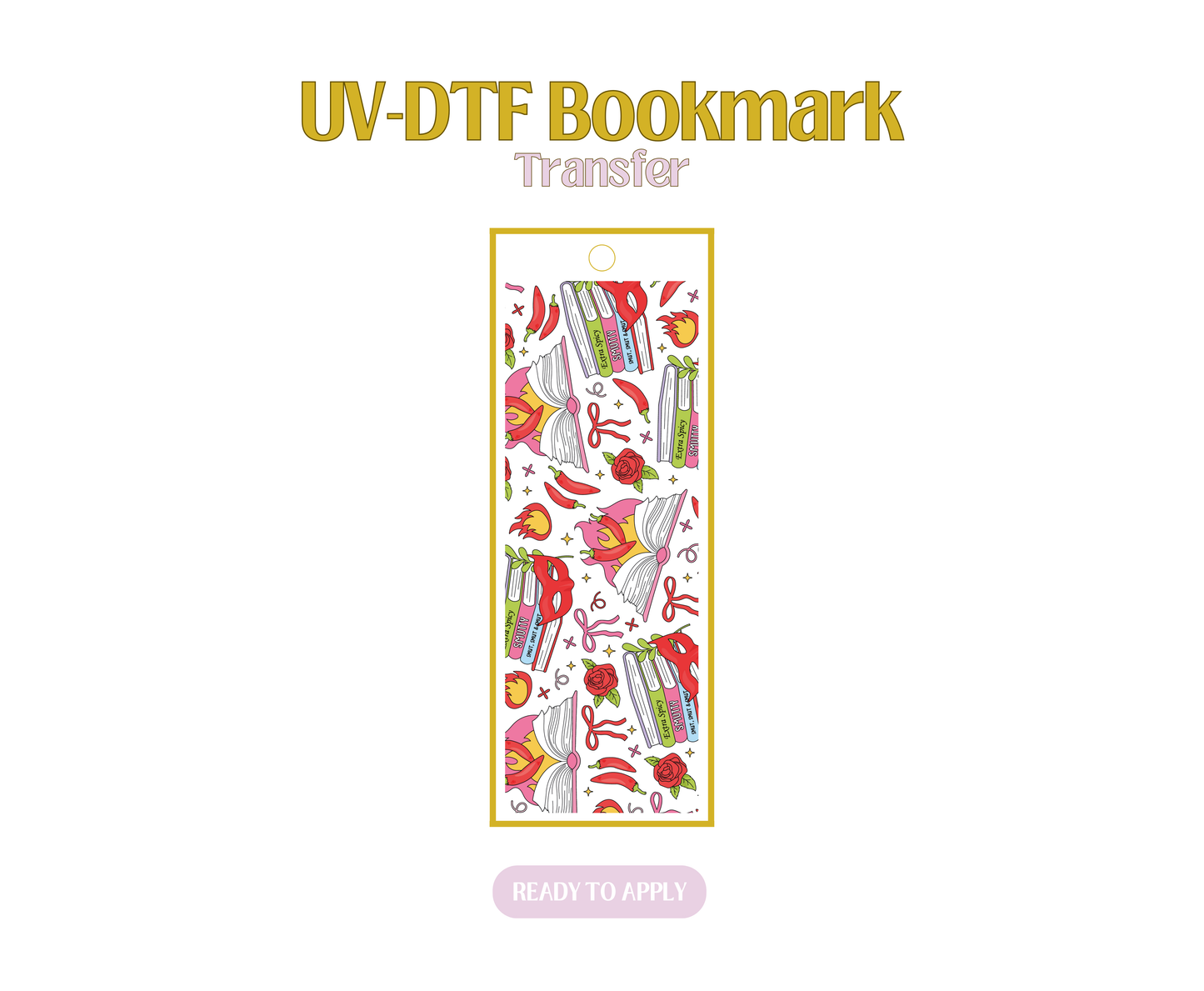 Smut Reader UV-DTF Bookmark