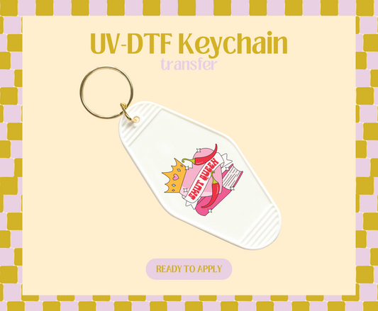 Smut Queen UV-DTF Keychain