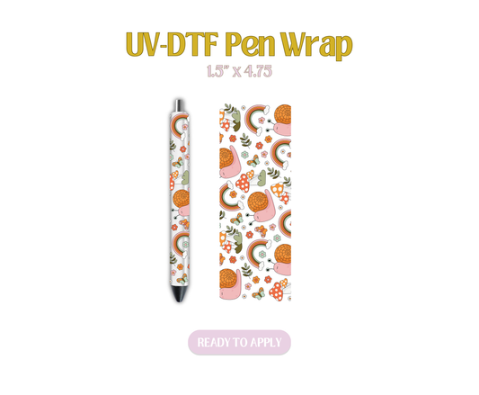 Snails and Mushrooms UV-DTF Pen Wraps