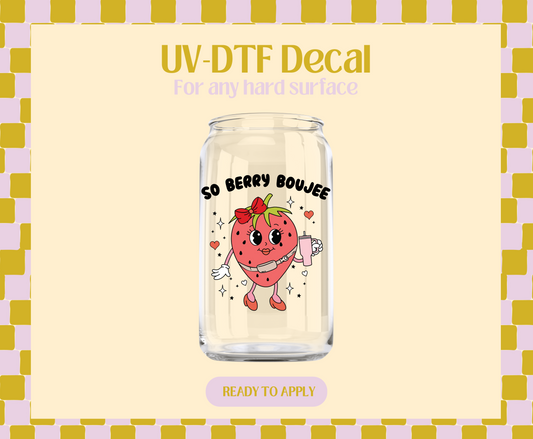 So Berry Boujee UV-DTF Decal