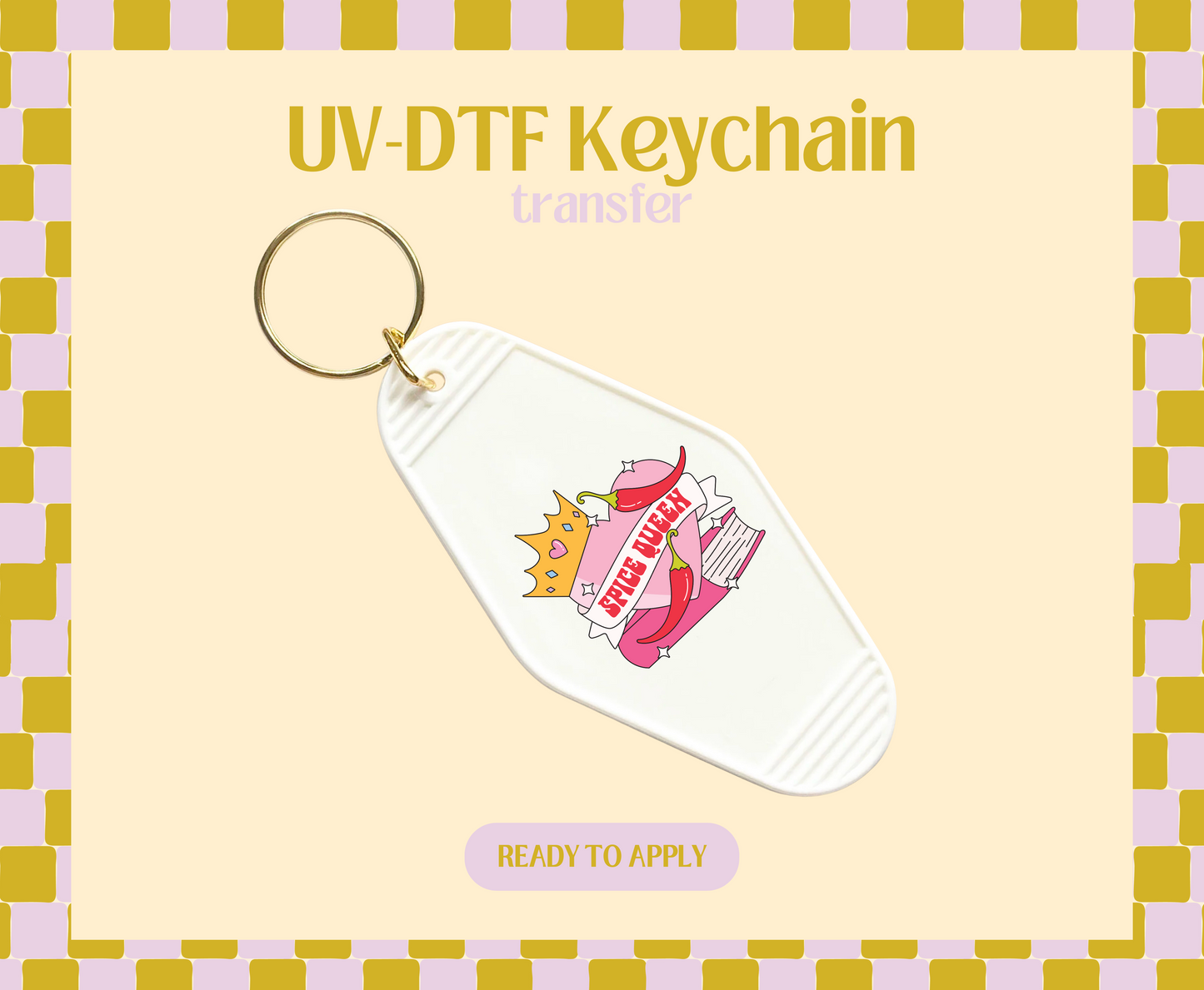 Spice Queen UV-DTF Keychain