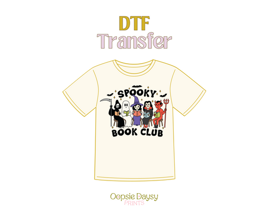 Spooky Book Club DTF Transfer